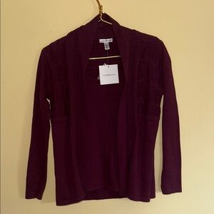 NWT Croft & Barrow Cardigan/Top Set
